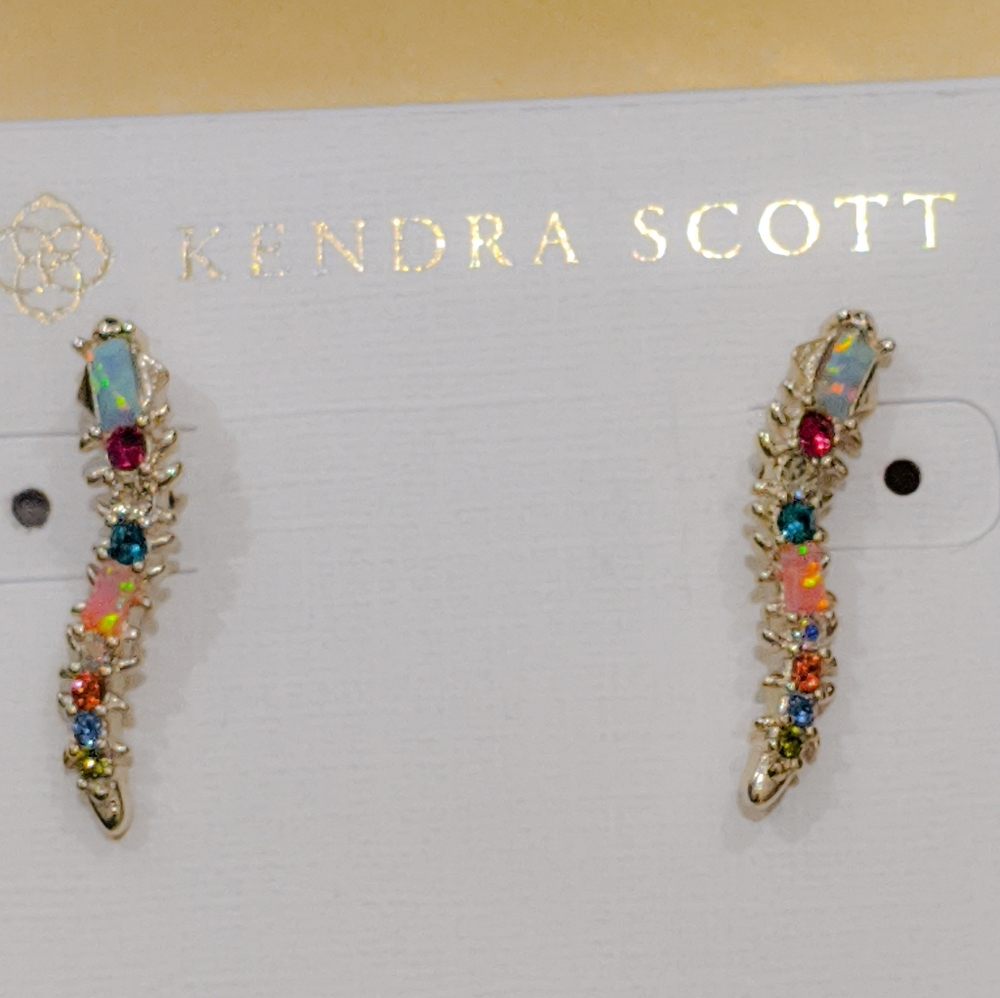 Kendra Scott ear-crawler caterpiller multiStone